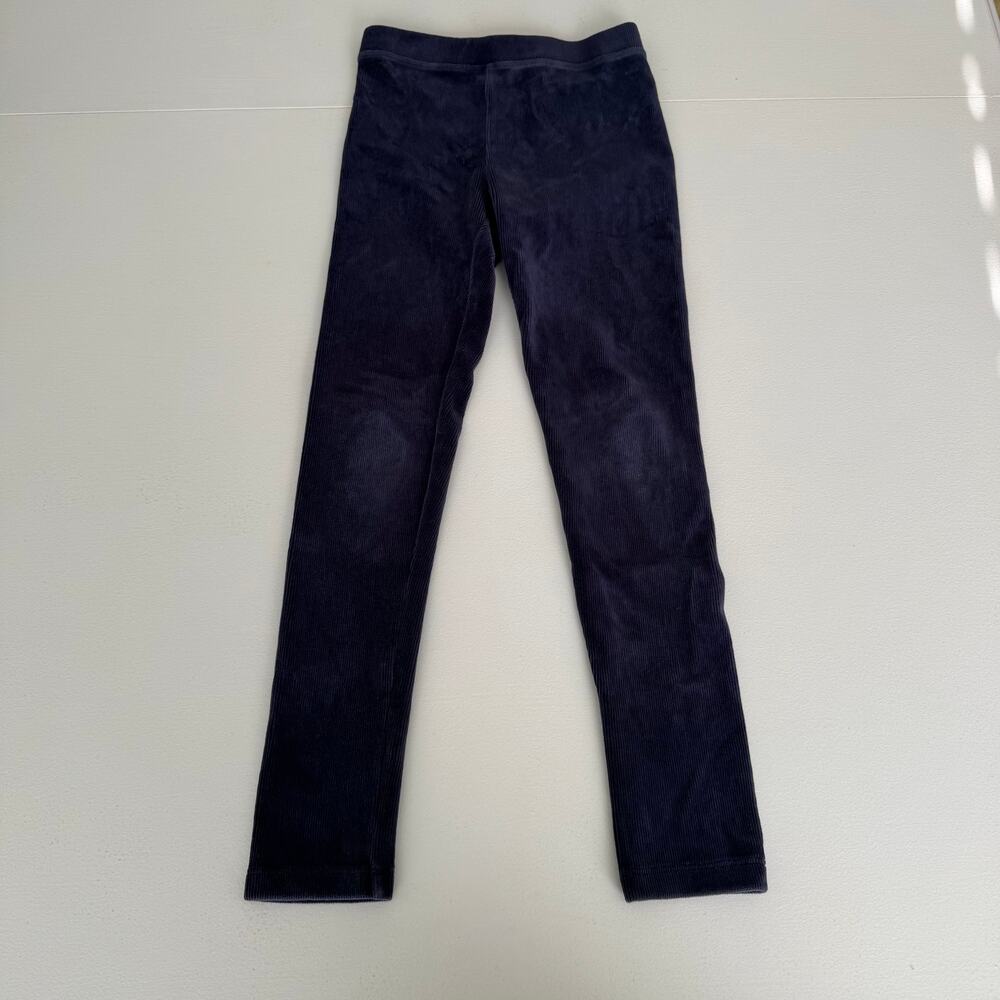Crewcuts J. Crew Girls Navy Blue Corduroy Everyday Leggings Size 8 Cotton